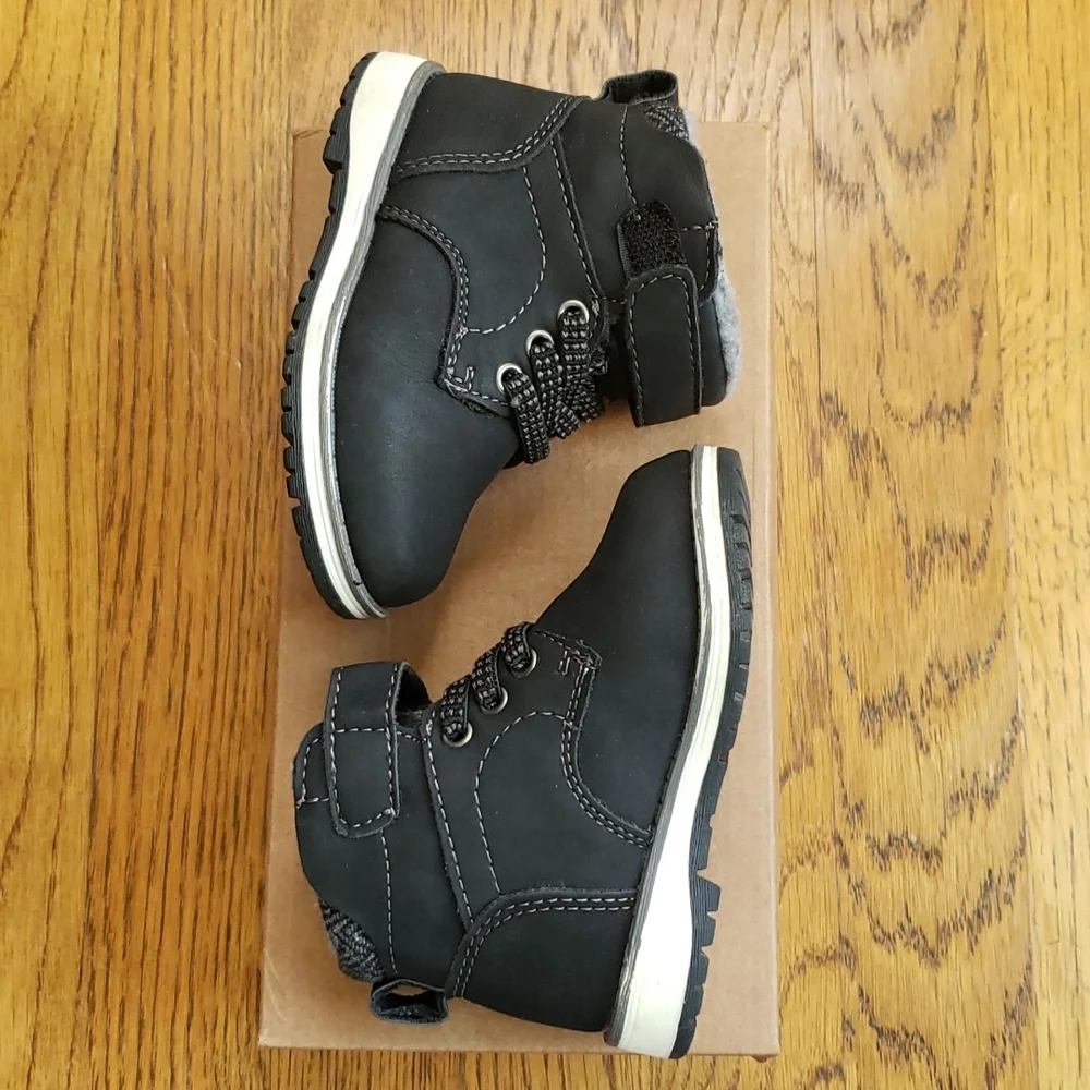 NIB Kids Lil Luke Boot Black Max + Jake Toddler Size 5